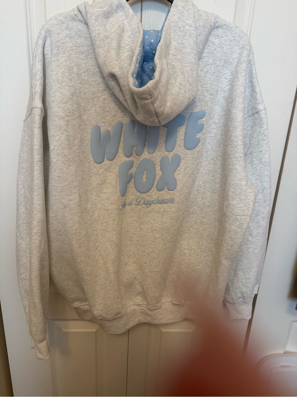 White Fox Boutique Light Gray Pullover Hoodie - Picture 2 of 2